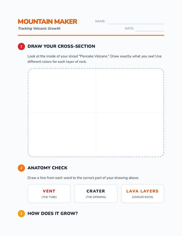 Mountain Maker Worksheet