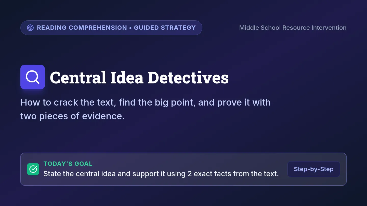 Idea Detective Guided Slides