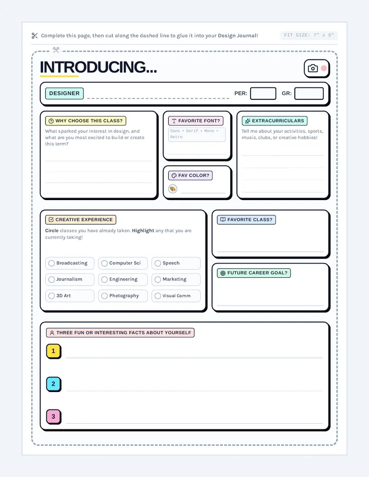 Design Identity Worksheet