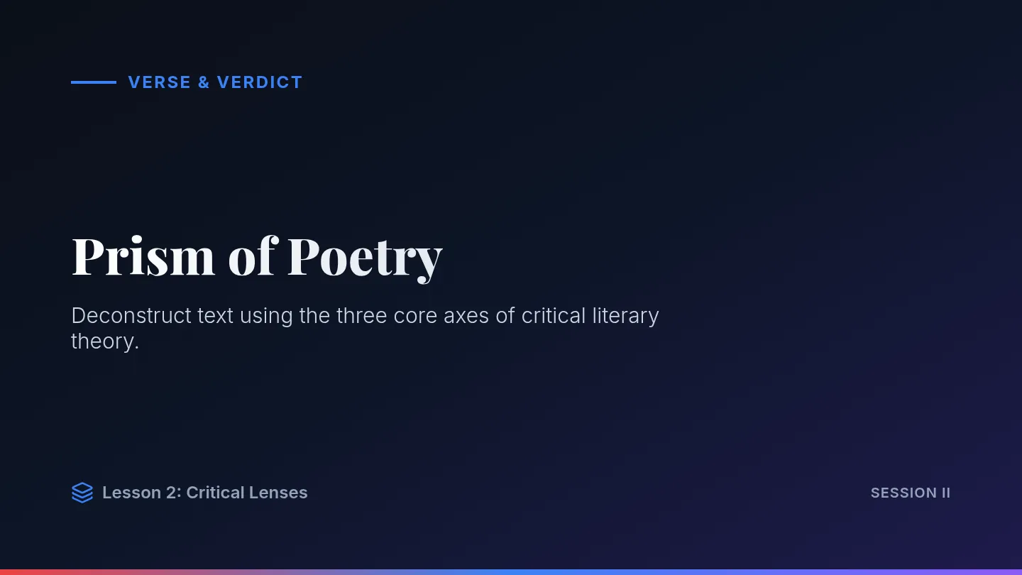 Prism of Poetry Slides