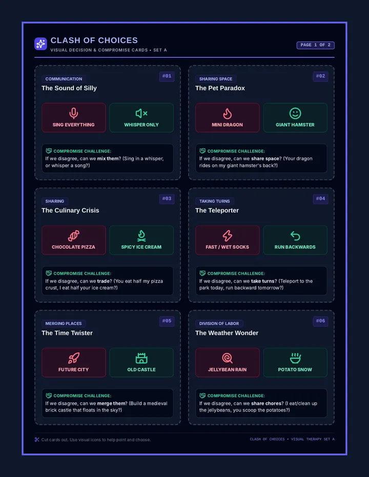 Clash of Choices Cards
