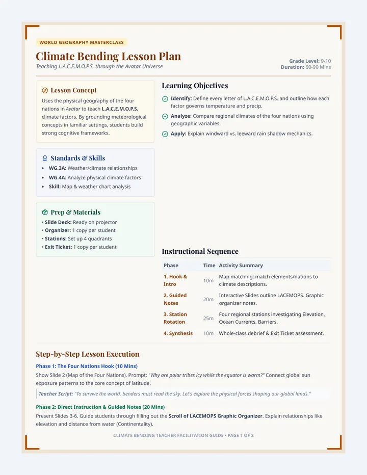 Climate Bending Teacher Guide