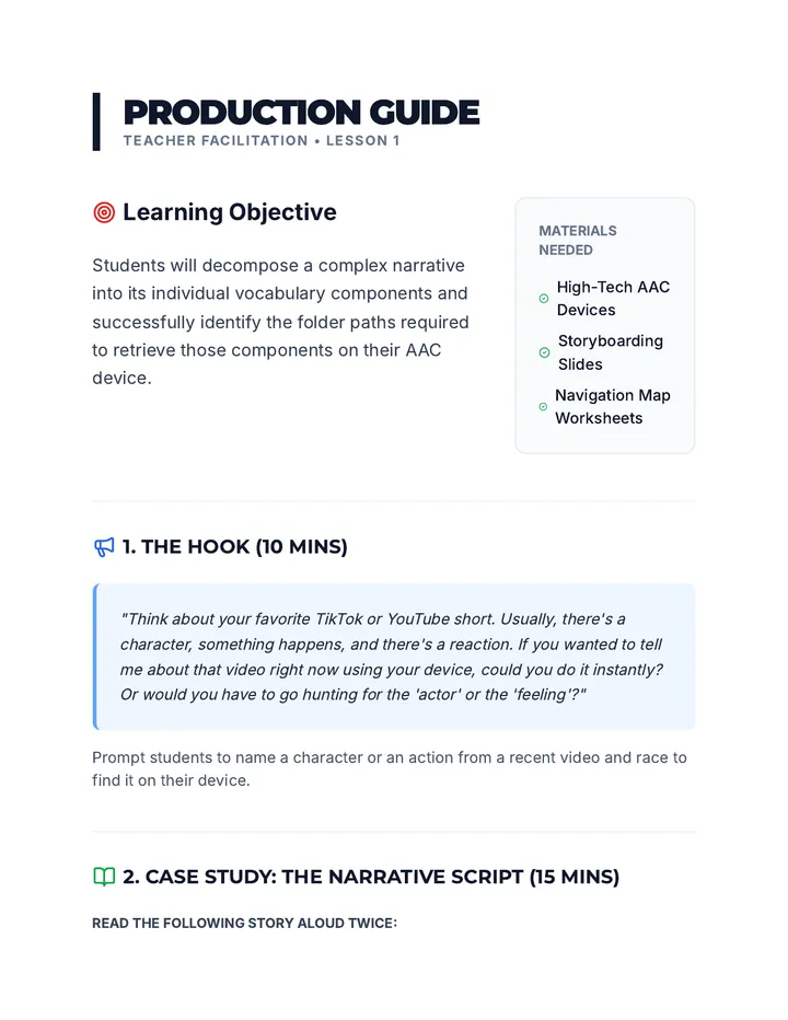 Storyboarding Teacher Guide