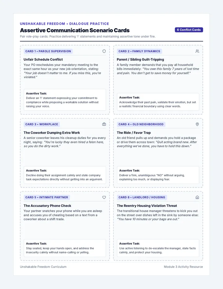 Clear Words Discussion Cards