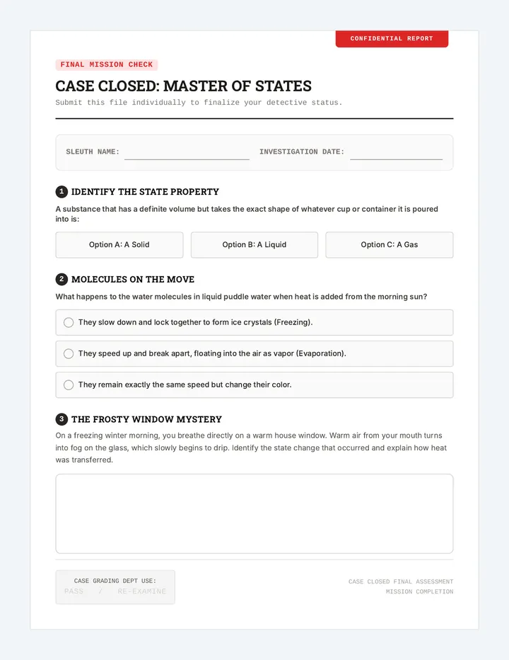 Case Closed Exit Ticket