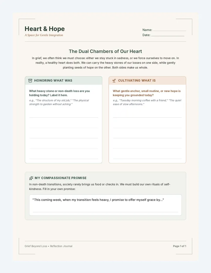 Heart and Hope Reflection Journal