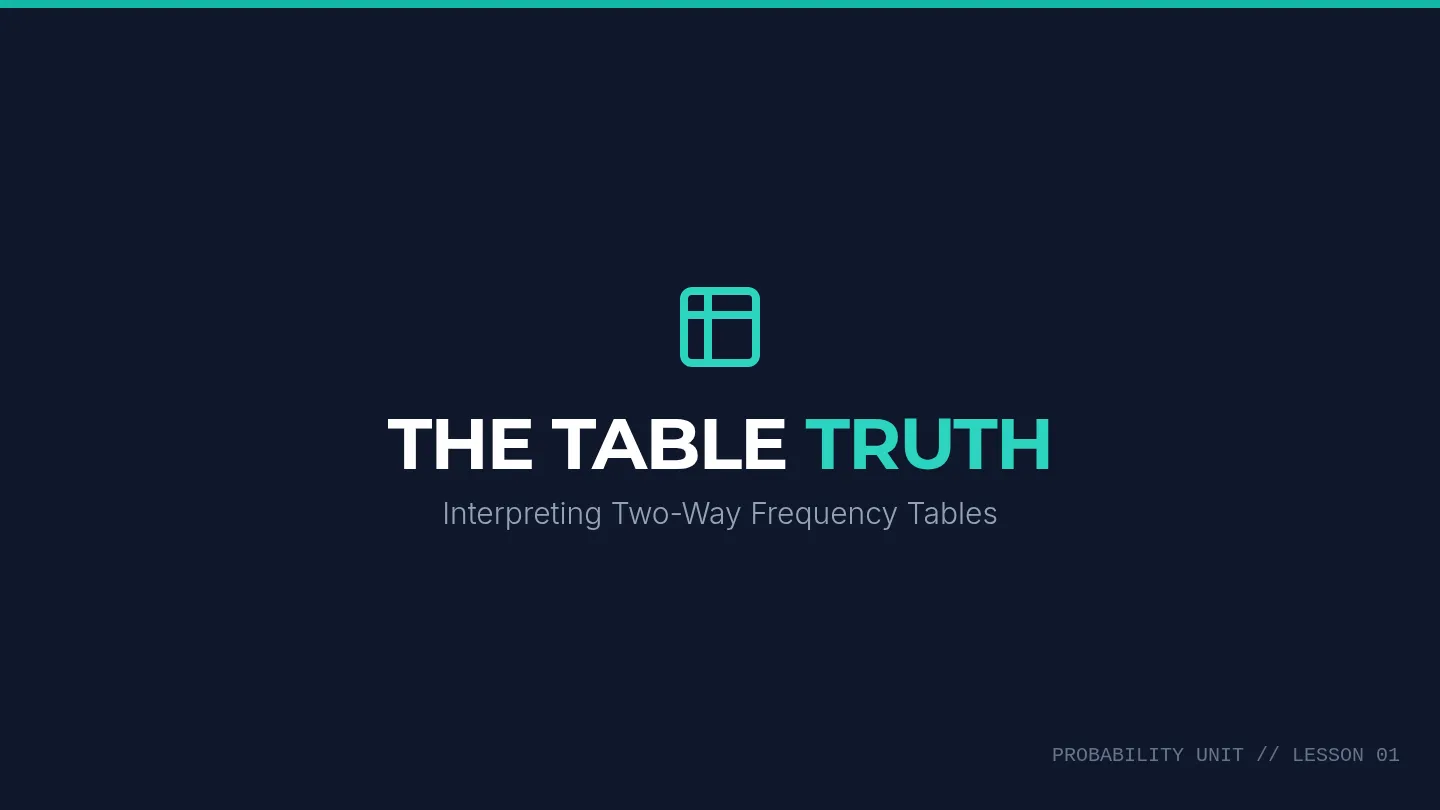 Table Truth Slides
