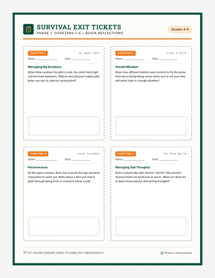 Crash Shock Exit Tickets