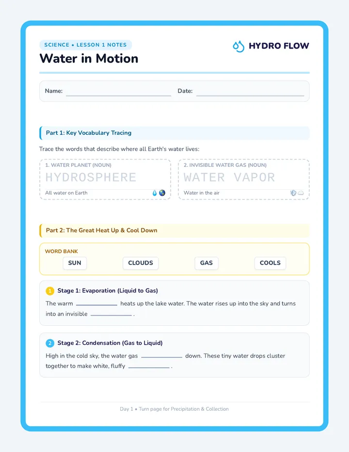 Water Motion Notes