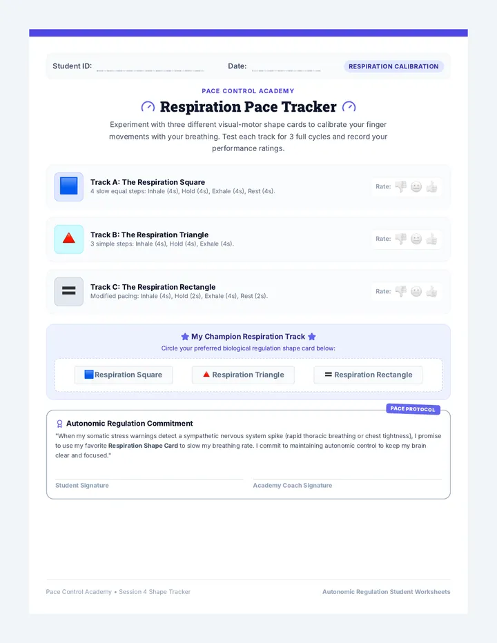 Shape Tracing Tracker Handout