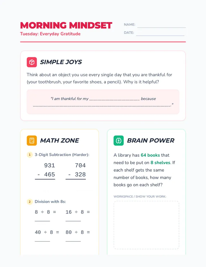 Tuesday Week 4 Worksheet