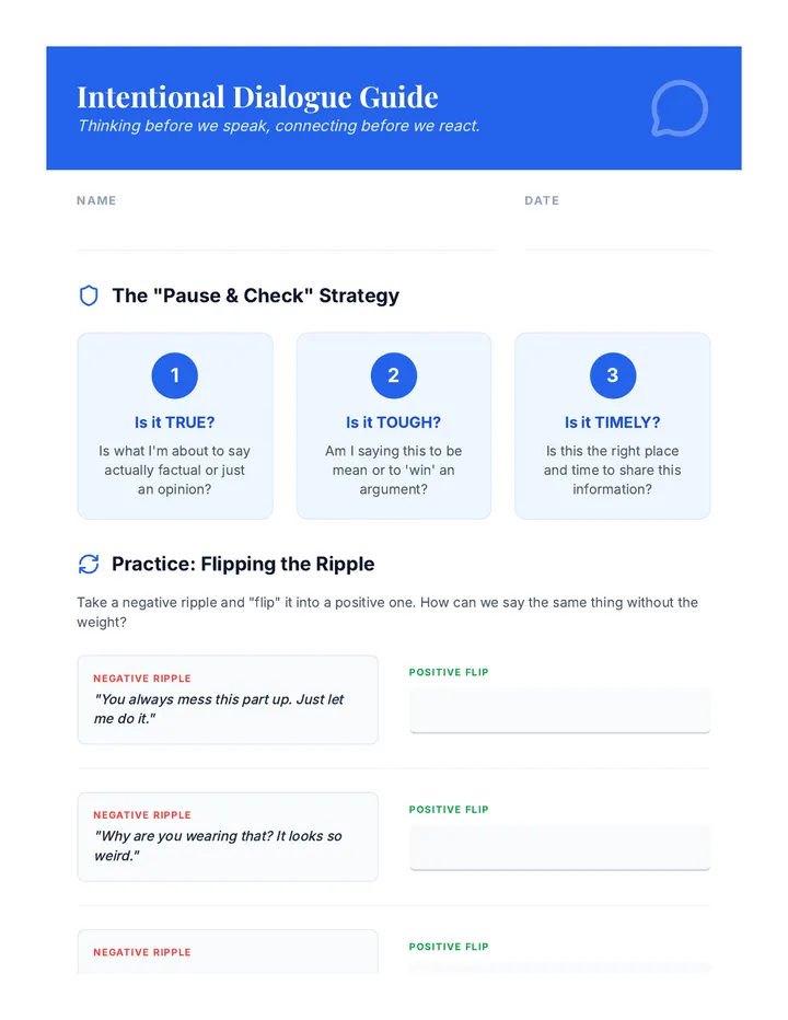 Intentional Dialogue Guide