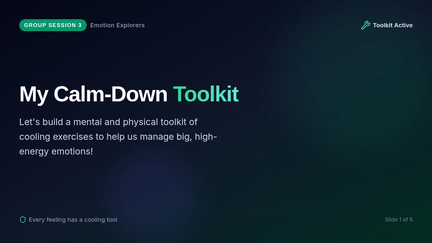 Calm Down Toolkit Slides