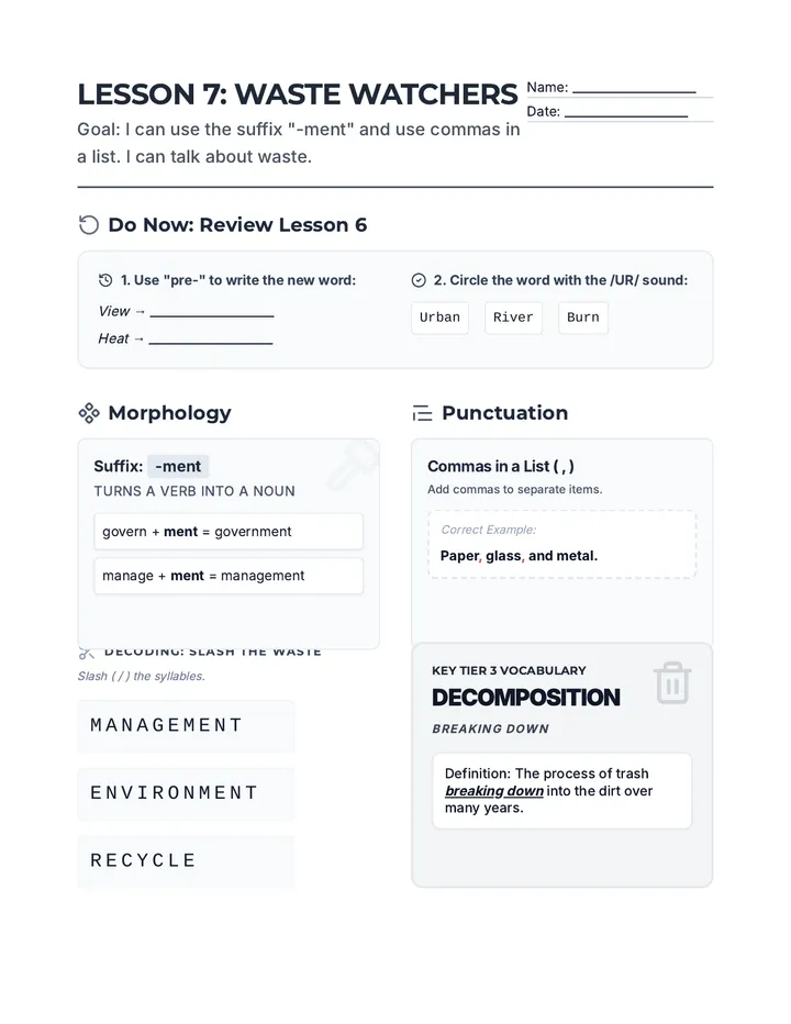 Waste Watchers Handout 7