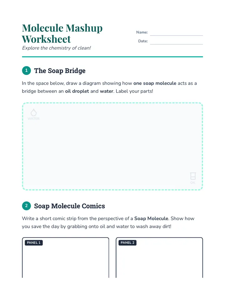 Molecule Mashup Worksheet