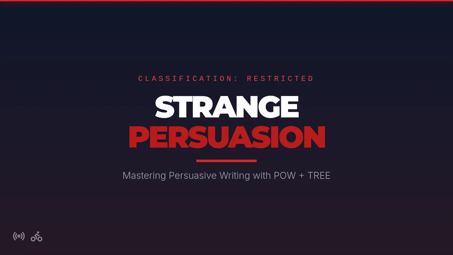 Strange Persuasion Presentation Slides