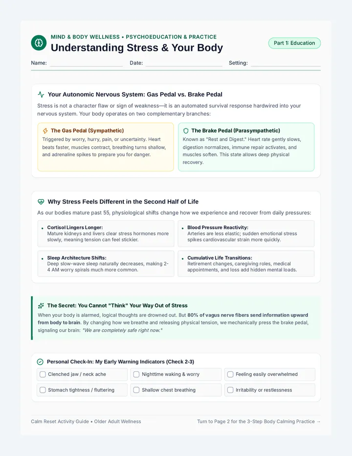 Calm Reset Activity Guide