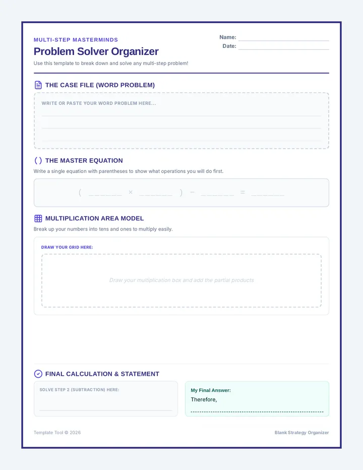 Problem Solver Organizer