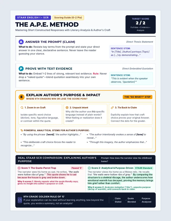 APE Strategy Poster