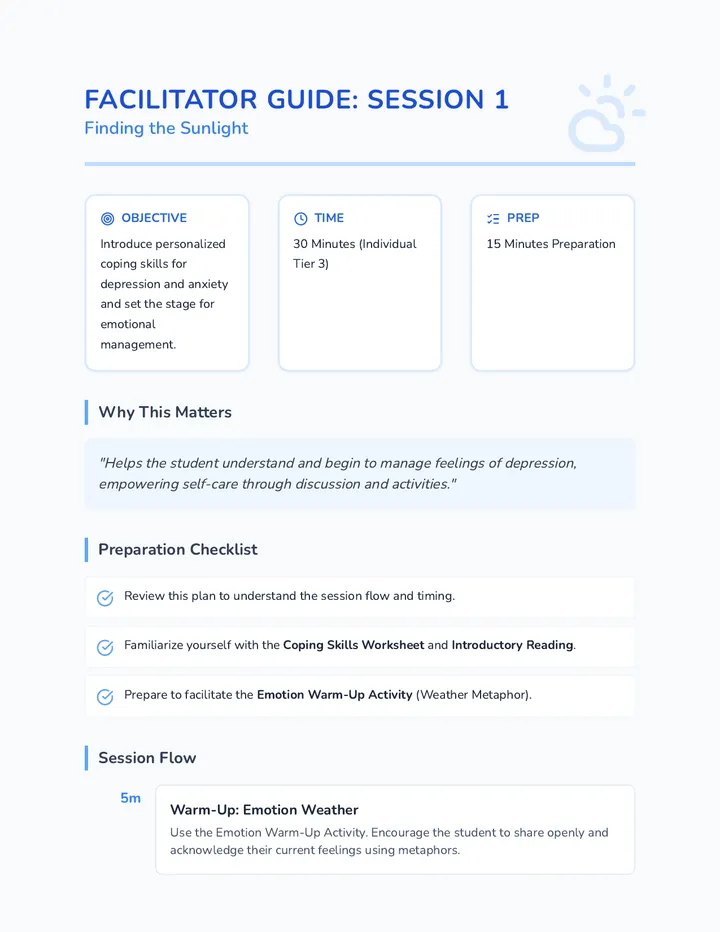 Session 1 Facilitator Guide
