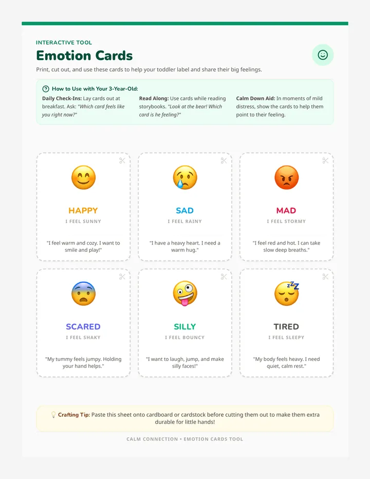 Emotion Cards Activity