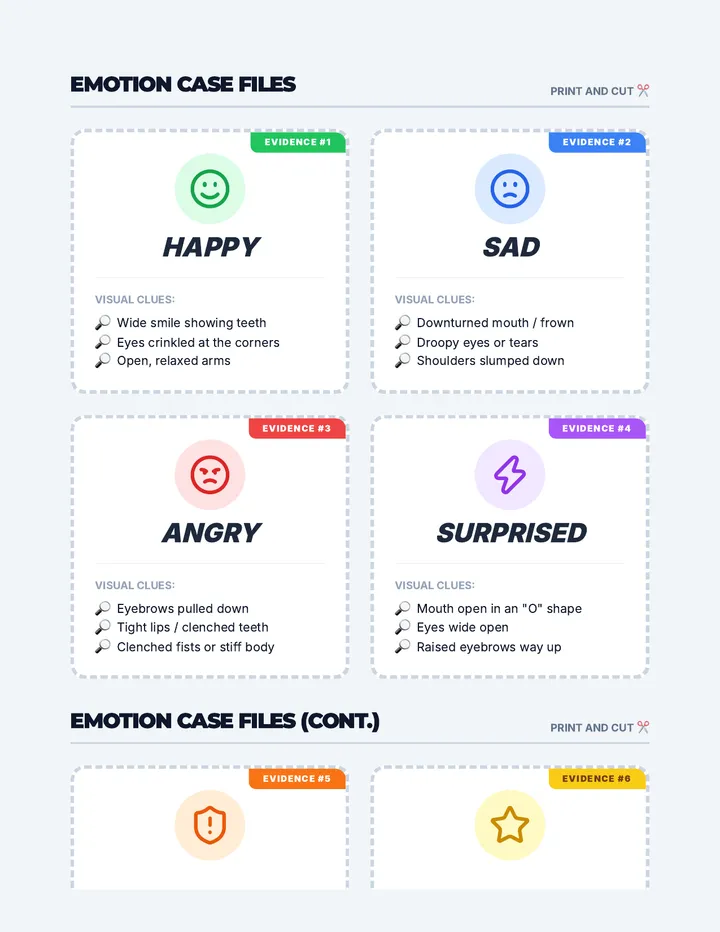 Emotion Picture Cards