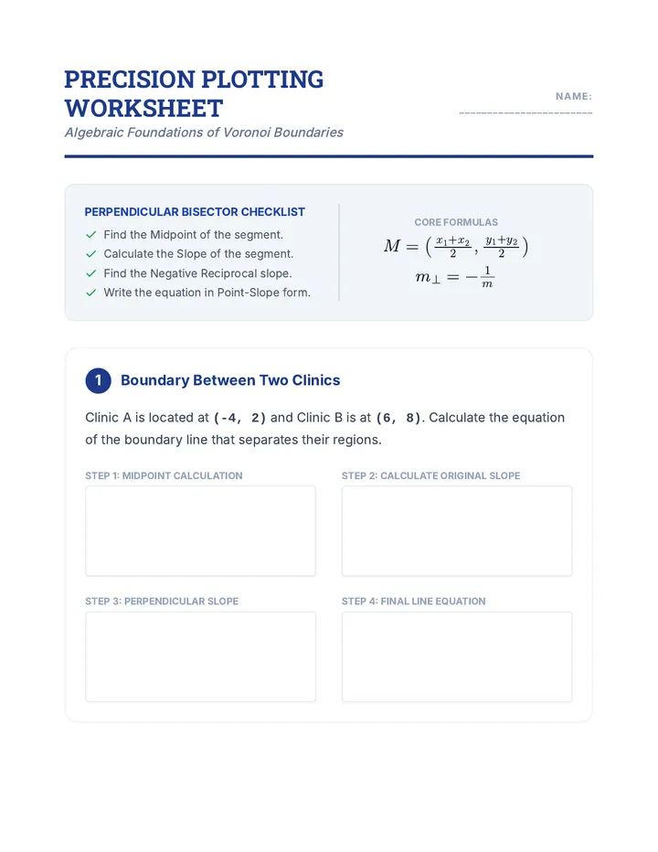 Precision Plotting Worksheet