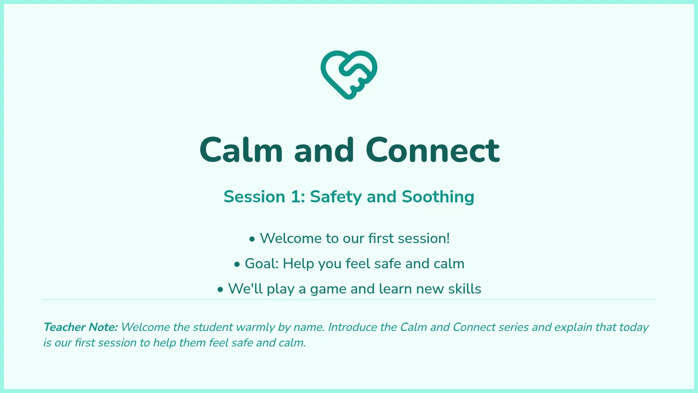 Safety and Soothing Presentation Slides