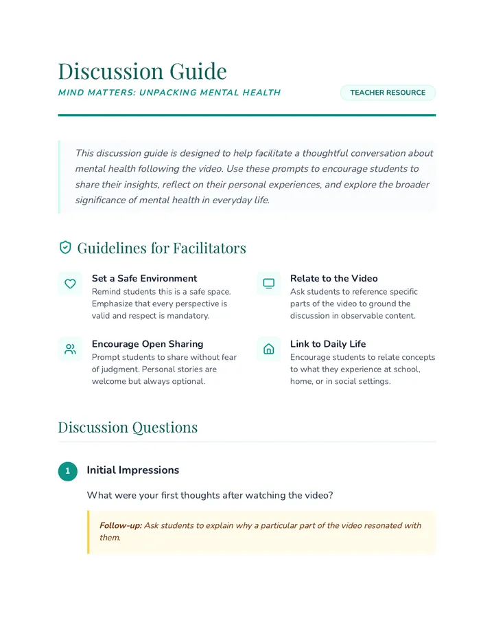 Mind Matters Unpacking Mental Health • Lesson • Lenny.com