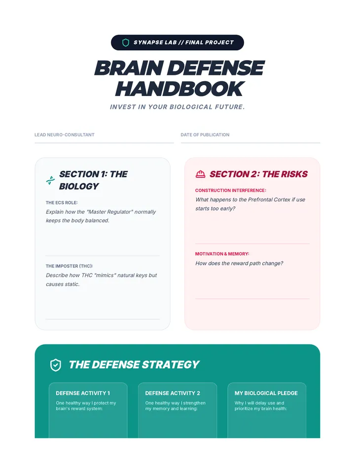Brain Defense Handbook Template