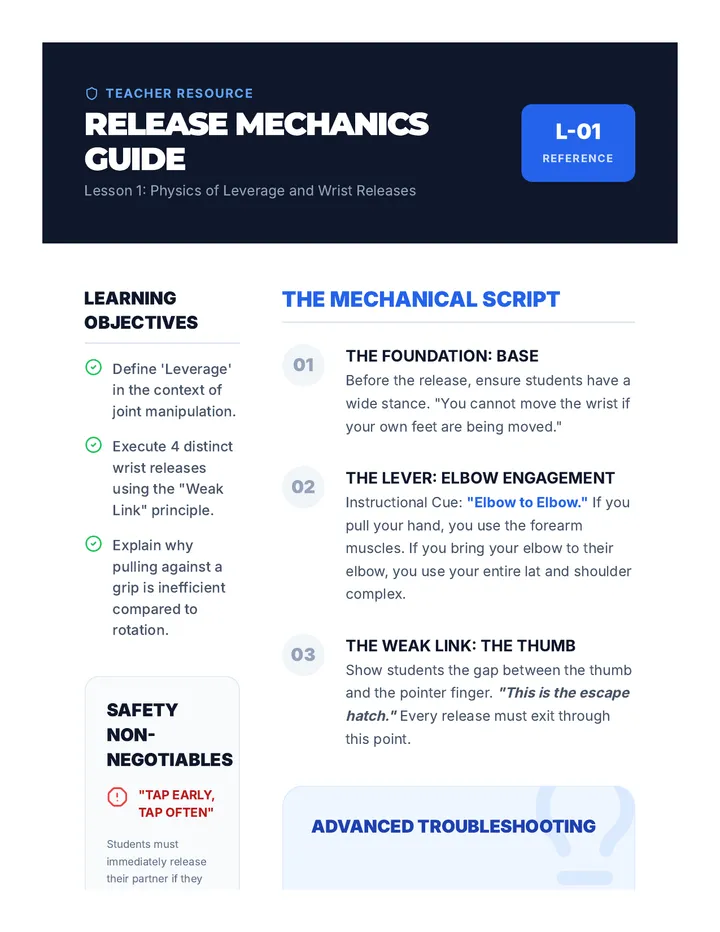 Release Mechanics Guide Teacher