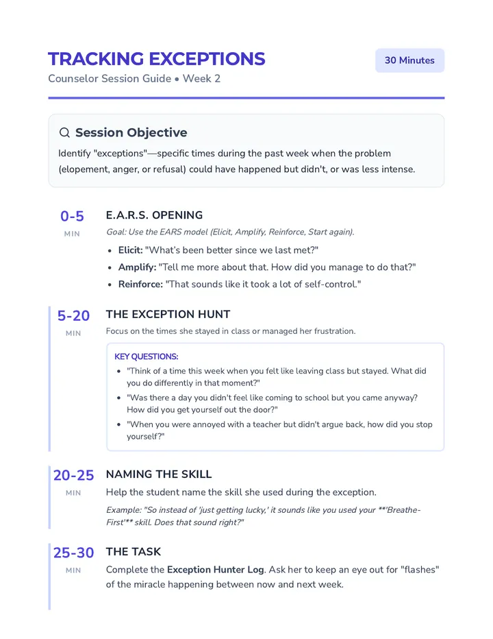 Session Two Counselor Guide