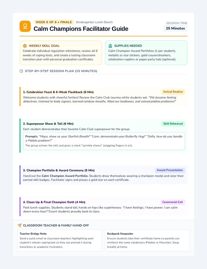 Calm Champions Facilitator Guide