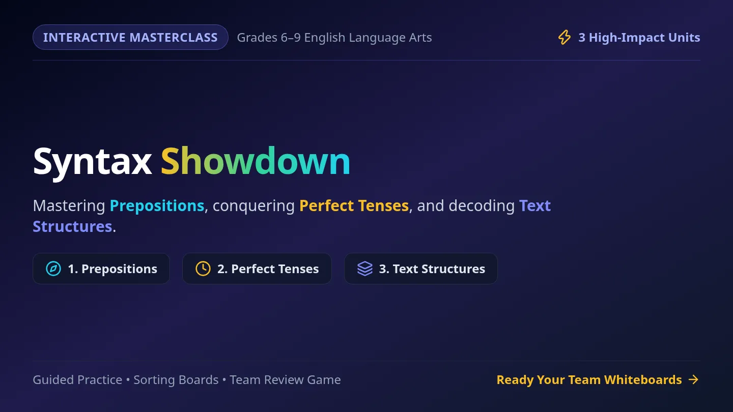 Syntax Showdown Slides