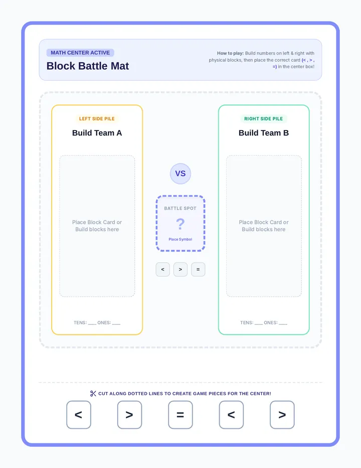 Block Battles Center Cards