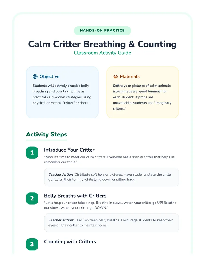Calm Critters Taming Tantrums • Lesson • Lenny.com