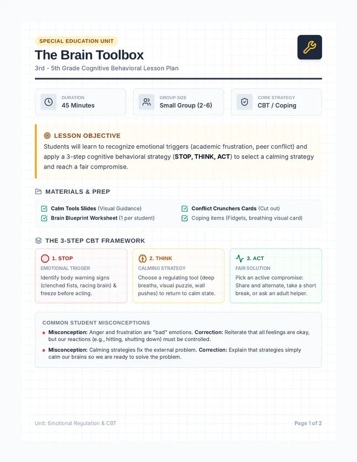Toolbox Teacher Guide