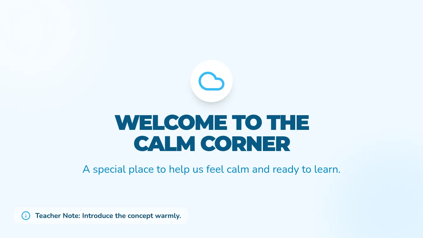 Welcome to the Calm Corner Slides