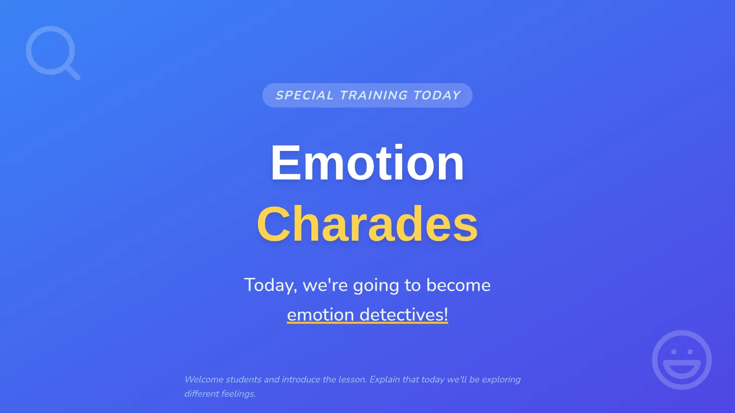 Emotion Charades Slideshow