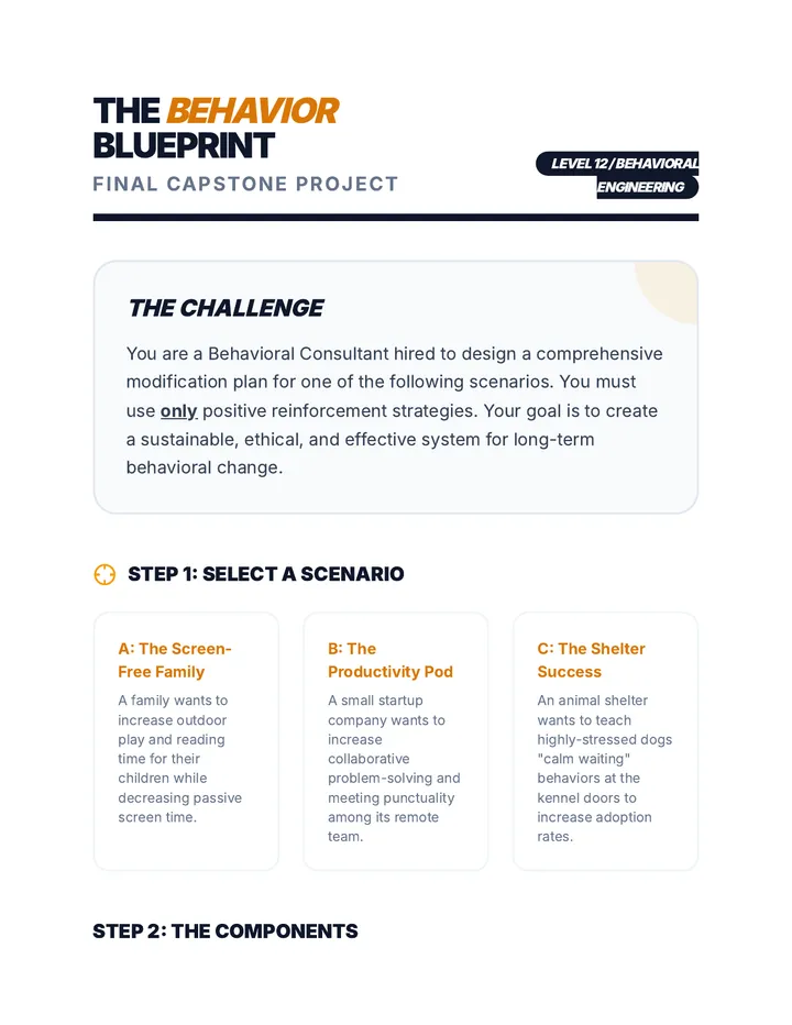 Behavior Blueprint Project Guide