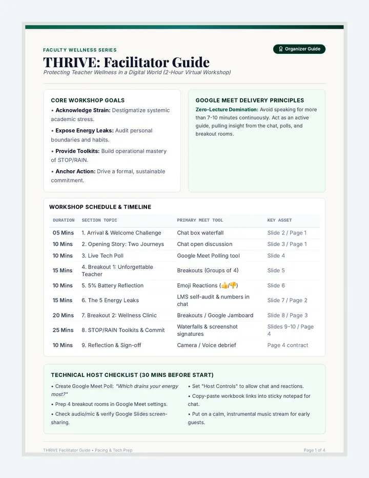 Thrive Facilitator Guide