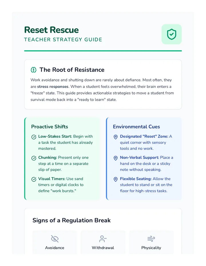 Reset Rescue Teacher Guide