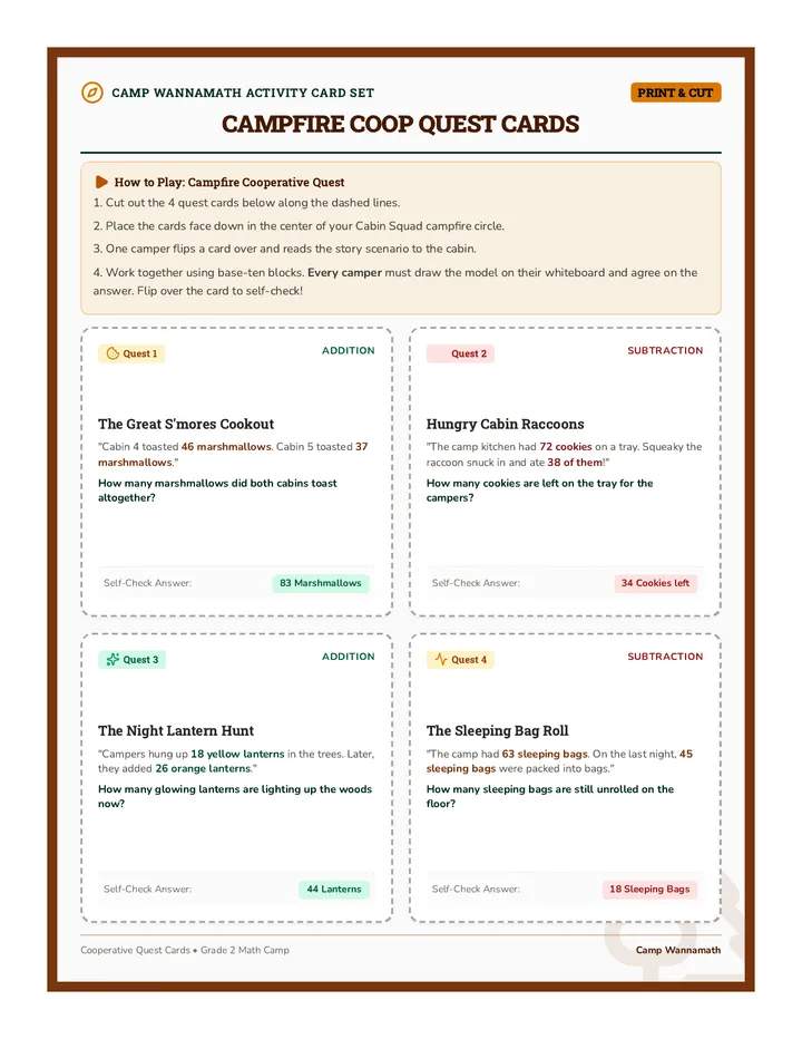 Campfire Math Game
