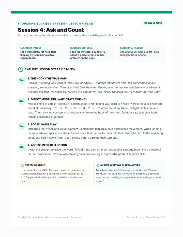 Ask and Count Lesson Plan