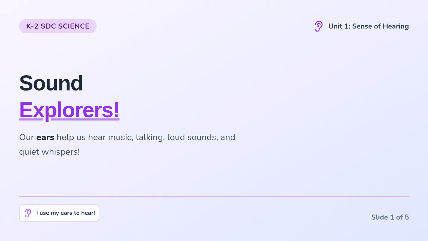 Sound Explorers Slides