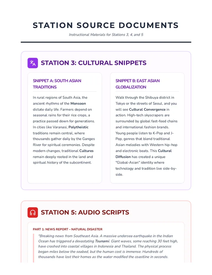Asia Expedition Source Texts Resource