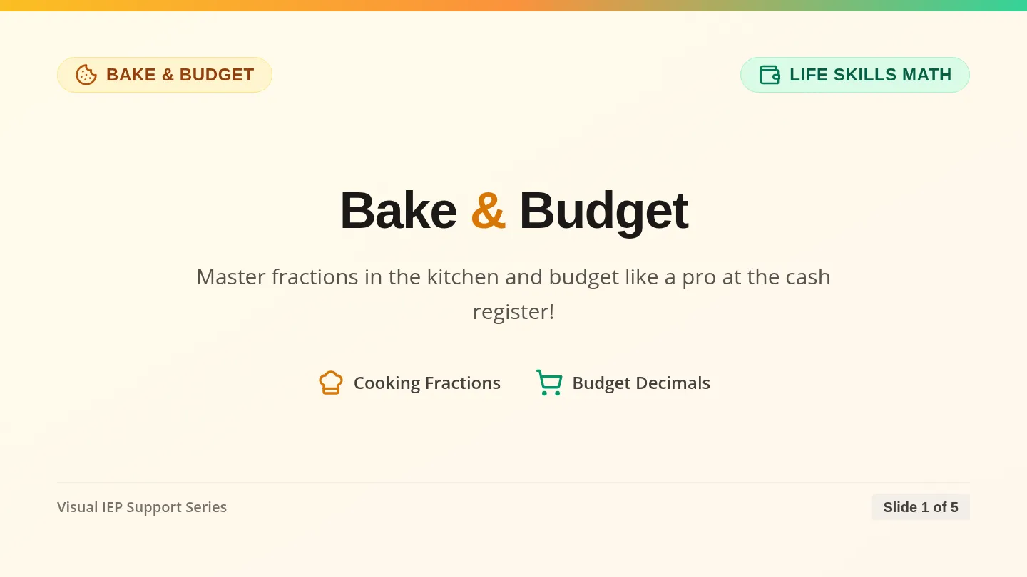 Bake and Budget Slides