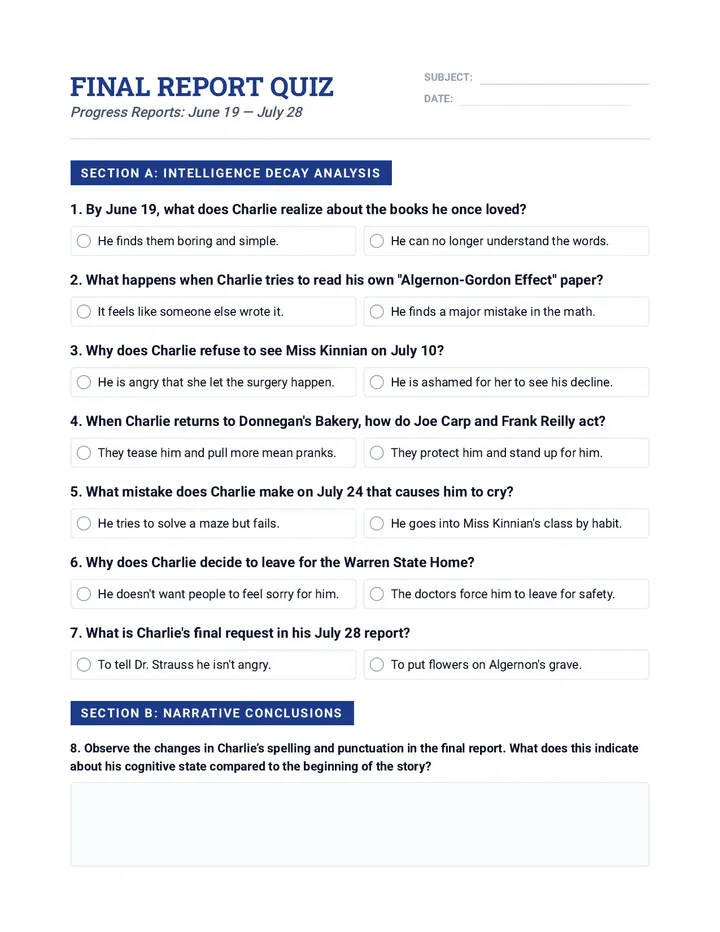 Final Report Quiz Check