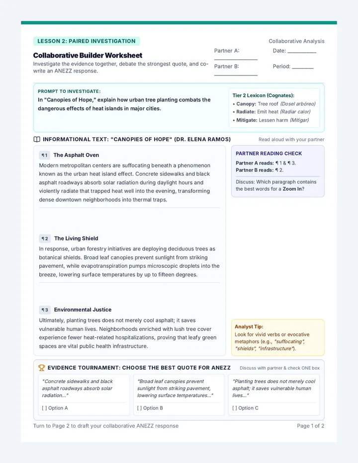 Collaborative Builder Worksheet