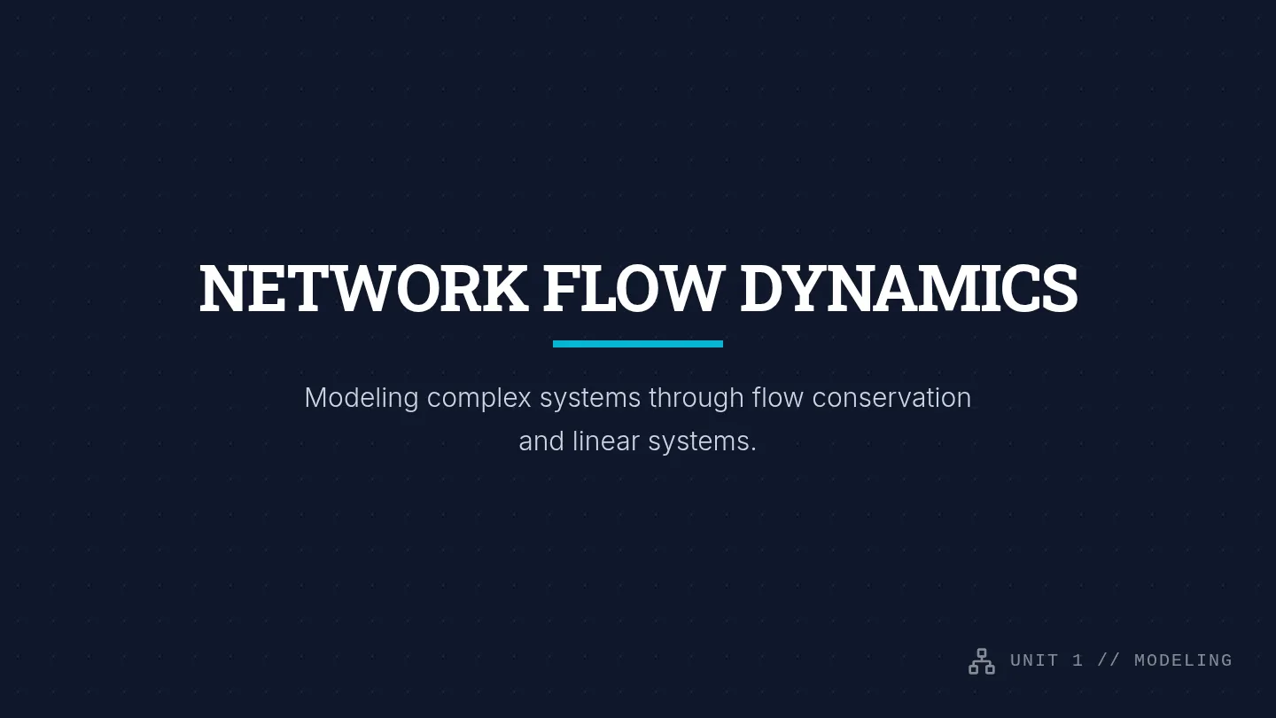 Network Dynamics Presentation Slides